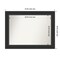 Corvino Black Non-Beveled Custom Framed Bathroom Vanity Wall Mirror